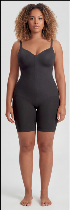 Front-Zip Butt-Lift Shaper Bodysuit