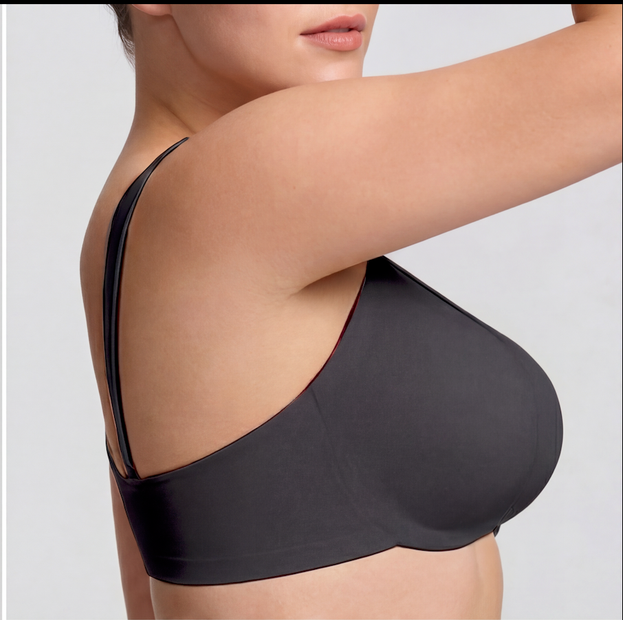 Cut-Out Wireless Support Bra