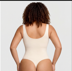 Scoop Neck Thong Bodysuit