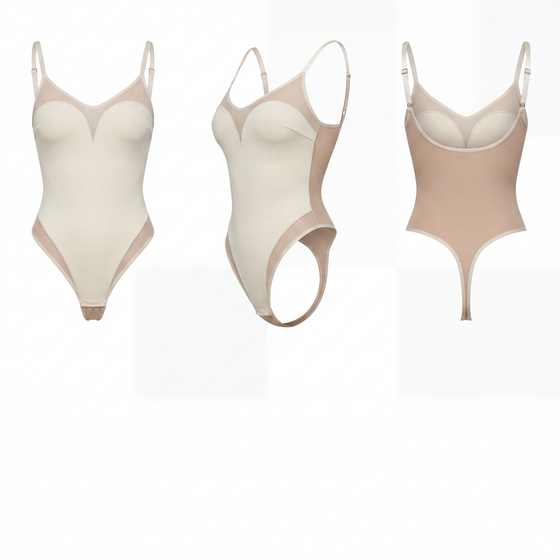 Sheer Mesh Thong Bodysuit