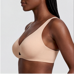 Cut-Out Wireless Support Bra