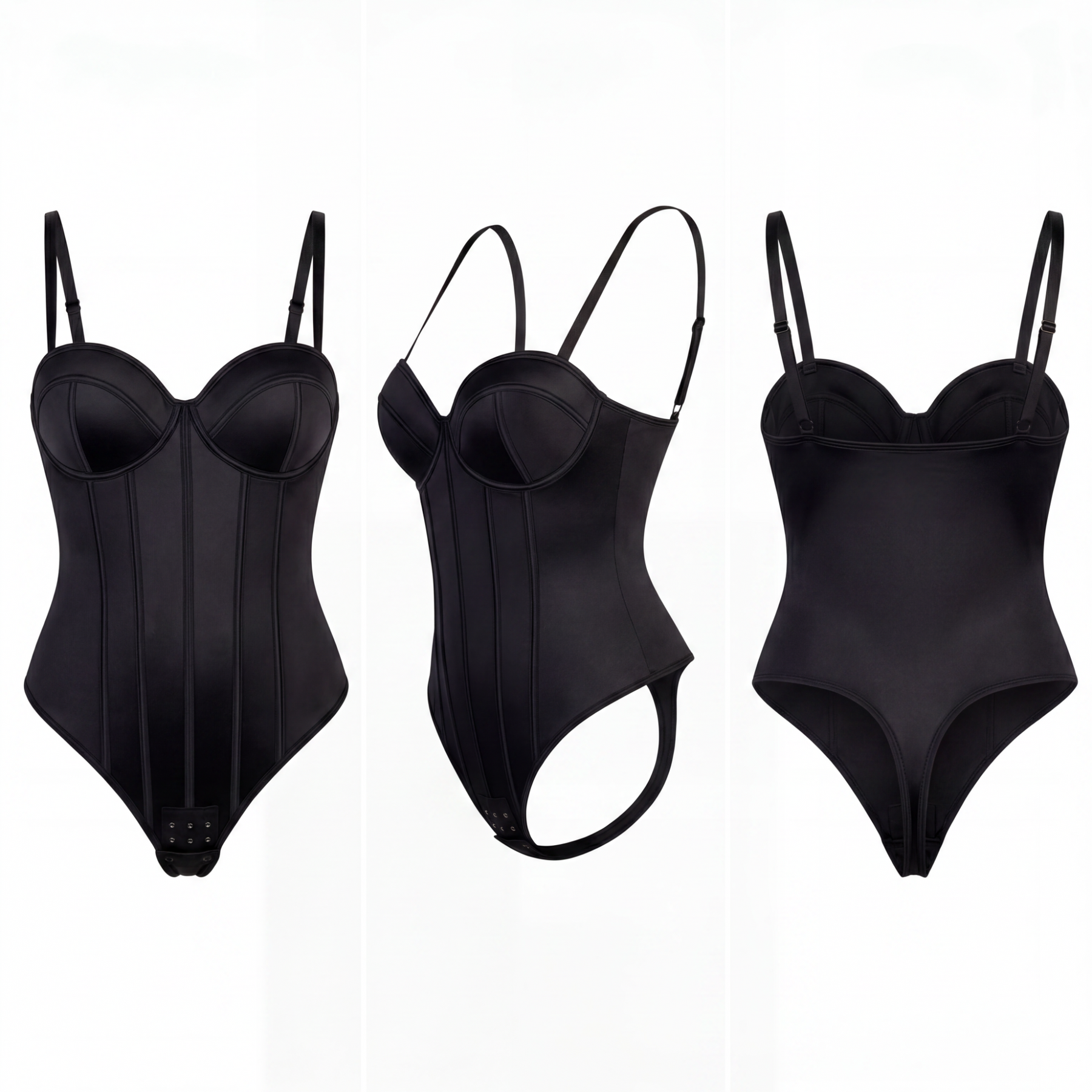 Cupped Sculpting Thong Bodysuit