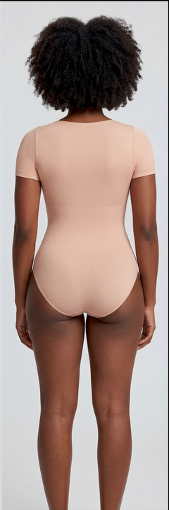 Scoop Neck Short Sleeve Shaping Bodysuit