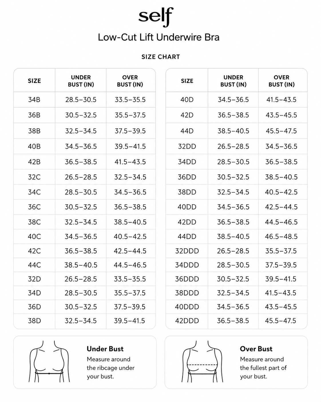 Low-Cut Lift Underwire Bra
