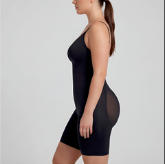 Open Back Mid-Thigh Shaper Bodysuit
