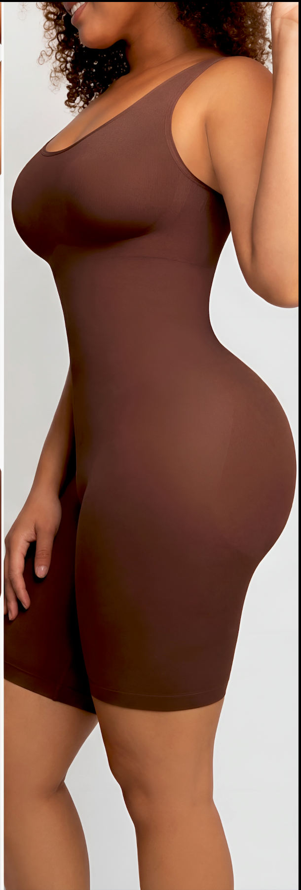 Scoop Neck Mid-Thigh Shaper Bodysuit