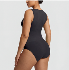 Sleeveless Crew Neck Shaping Bodysuit