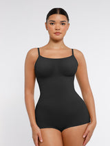 Straight Neck Shaping Brief Bodysuit